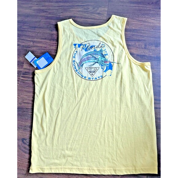 Columbia Men's Florida Graphic Crewneck Comfortable Cotton Tank Top t-shirt M - Picture 4 of 5